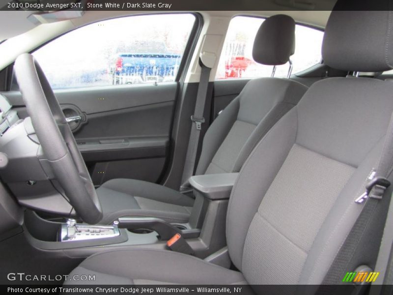 Stone White / Dark Slate Gray 2010 Dodge Avenger SXT