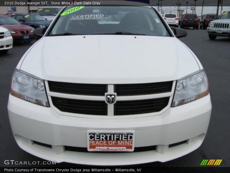 Stone White / Dark Slate Gray 2010 Dodge Avenger SXT