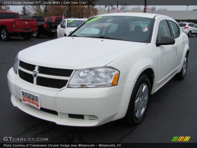 Stone White / Dark Slate Gray 2010 Dodge Avenger SXT