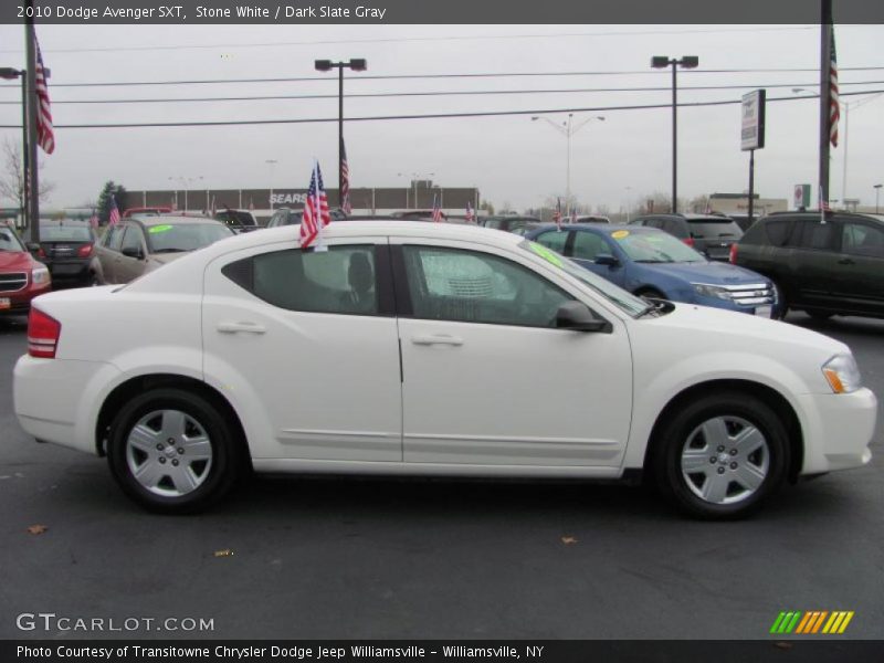Stone White / Dark Slate Gray 2010 Dodge Avenger SXT