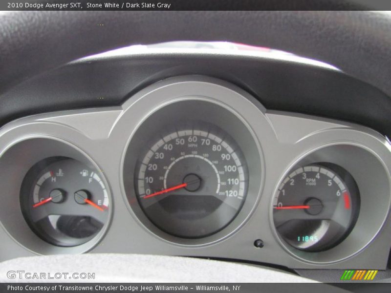 Stone White / Dark Slate Gray 2010 Dodge Avenger SXT