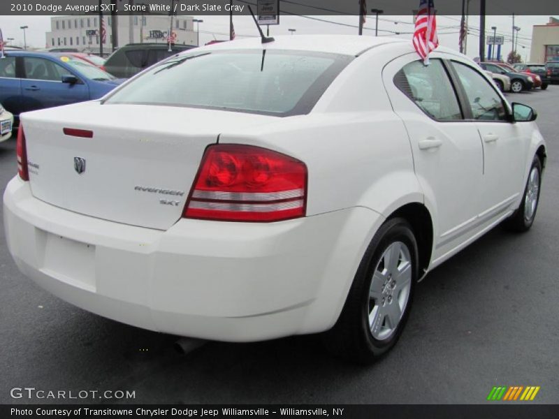 Stone White / Dark Slate Gray 2010 Dodge Avenger SXT