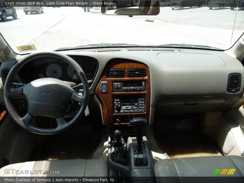 Light Gold Pearl Metallic / Stone Beige 1998 Infiniti QX4 4x4