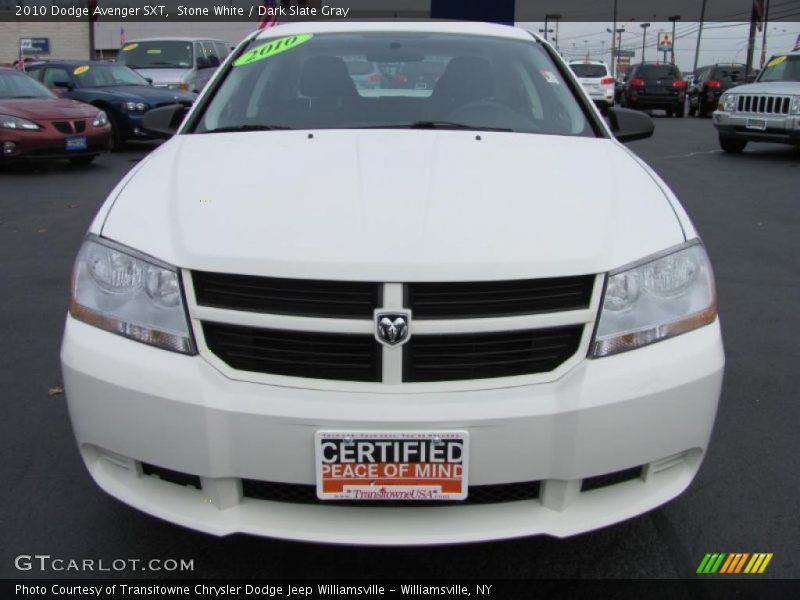 Stone White / Dark Slate Gray 2010 Dodge Avenger SXT