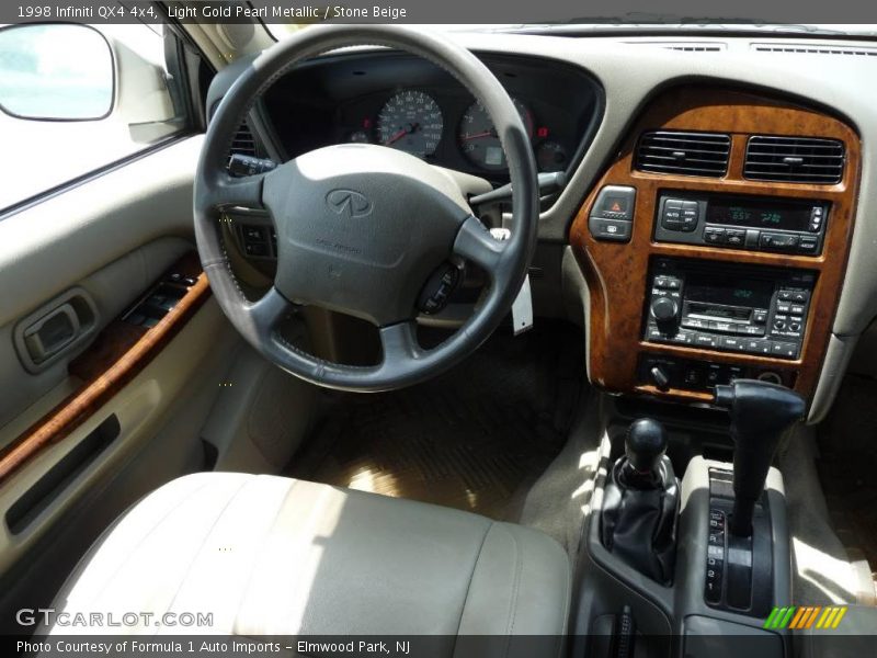 Light Gold Pearl Metallic / Stone Beige 1998 Infiniti QX4 4x4