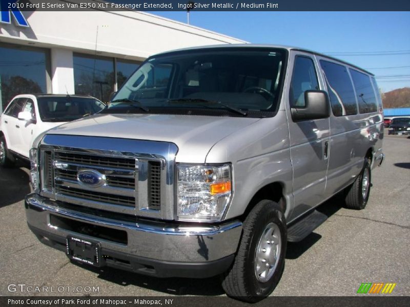 Ingot Silver Metallic / Medium Flint 2010 Ford E Series Van E350 XLT Passenger Extended