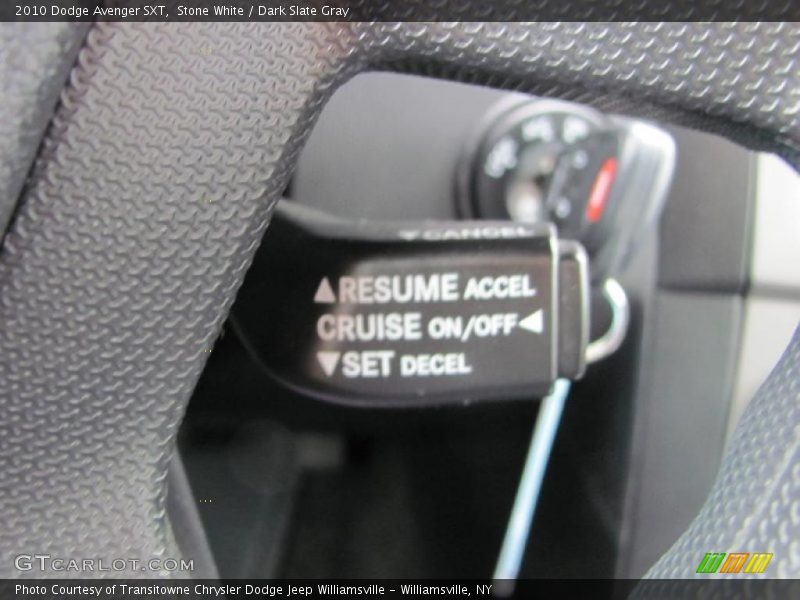 Stone White / Dark Slate Gray 2010 Dodge Avenger SXT