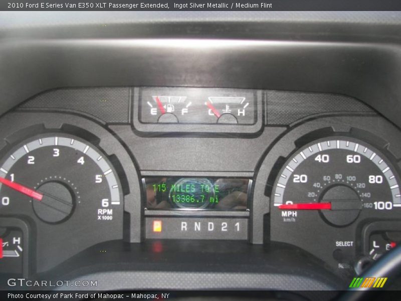 Ingot Silver Metallic / Medium Flint 2010 Ford E Series Van E350 XLT Passenger Extended