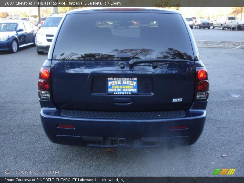 Imperial Blue Metallic / Ebony 2007 Chevrolet TrailBlazer SS 4x4