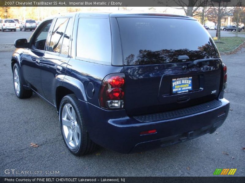 Imperial Blue Metallic / Ebony 2007 Chevrolet TrailBlazer SS 4x4