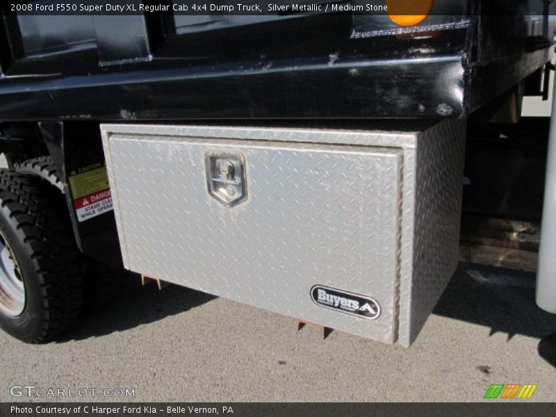 Silver Metallic / Medium Stone 2008 Ford F550 Super Duty XL Regular Cab 4x4 Dump Truck
