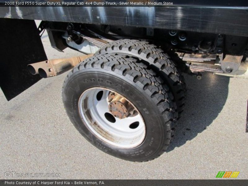 Silver Metallic / Medium Stone 2008 Ford F550 Super Duty XL Regular Cab 4x4 Dump Truck