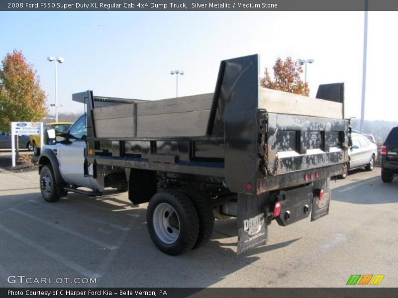 Silver Metallic / Medium Stone 2008 Ford F550 Super Duty XL Regular Cab 4x4 Dump Truck