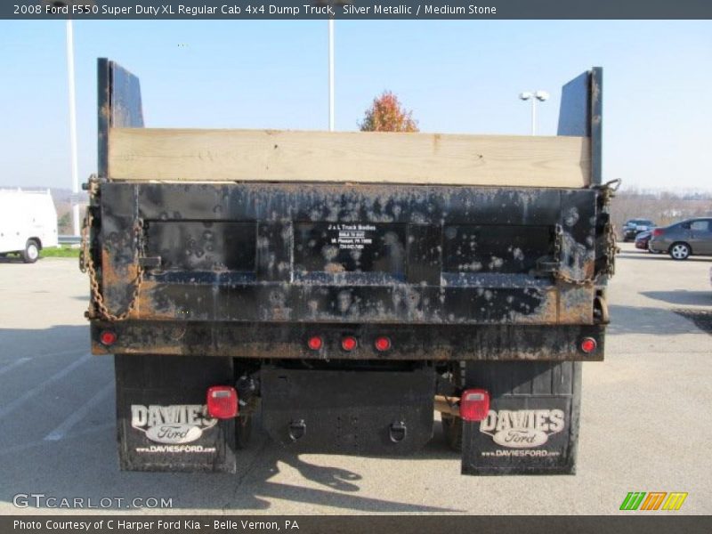 Silver Metallic / Medium Stone 2008 Ford F550 Super Duty XL Regular Cab 4x4 Dump Truck