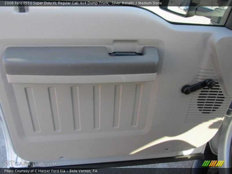 Silver Metallic / Medium Stone 2008 Ford F550 Super Duty XL Regular Cab 4x4 Dump Truck