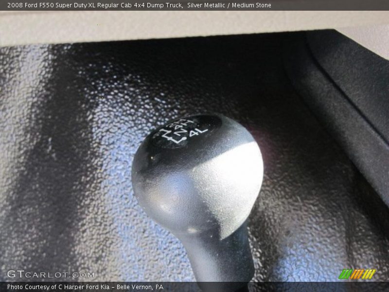 Silver Metallic / Medium Stone 2008 Ford F550 Super Duty XL Regular Cab 4x4 Dump Truck