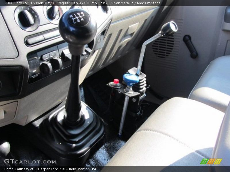 Silver Metallic / Medium Stone 2008 Ford F550 Super Duty XL Regular Cab 4x4 Dump Truck