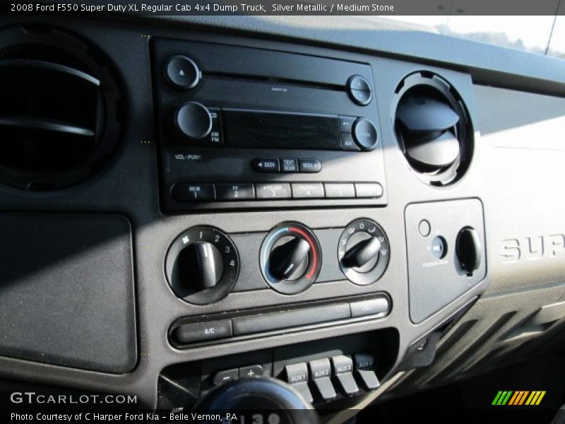 Silver Metallic / Medium Stone 2008 Ford F550 Super Duty XL Regular Cab 4x4 Dump Truck