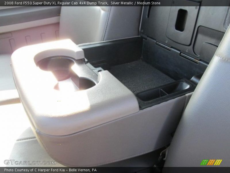 Silver Metallic / Medium Stone 2008 Ford F550 Super Duty XL Regular Cab 4x4 Dump Truck