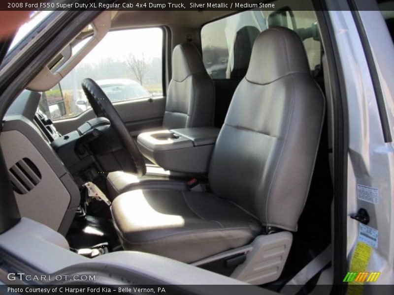 Silver Metallic / Medium Stone 2008 Ford F550 Super Duty XL Regular Cab 4x4 Dump Truck