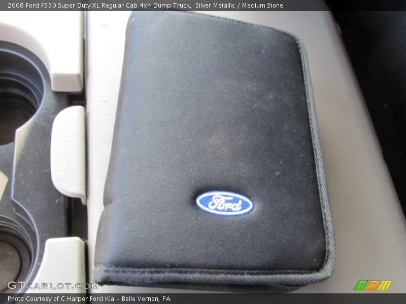 Silver Metallic / Medium Stone 2008 Ford F550 Super Duty XL Regular Cab 4x4 Dump Truck