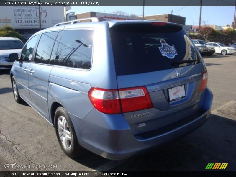 Midnight Blue Pearl / Gray 2007 Honda Odyssey EX-L
