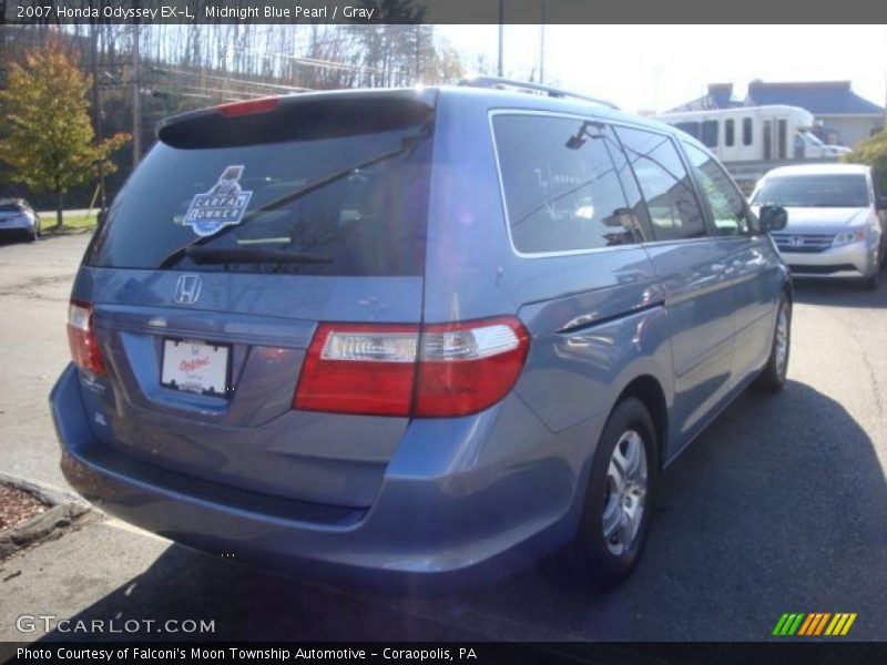 Midnight Blue Pearl / Gray 2007 Honda Odyssey EX-L