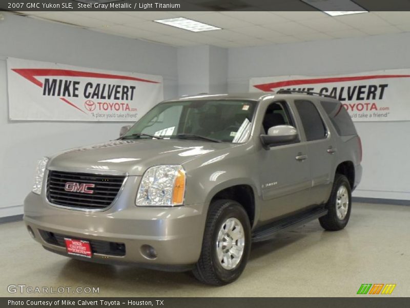 Steel Gray Metallic / Light Titanium 2007 GMC Yukon SLE