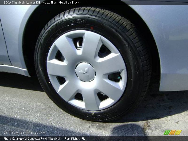 Apex Silver Metallic / Black 2009 Mitsubishi Lancer DE