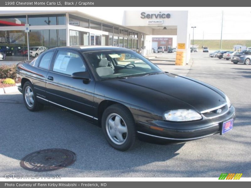 Black / Graphite 1998 Chevrolet Monte Carlo LS