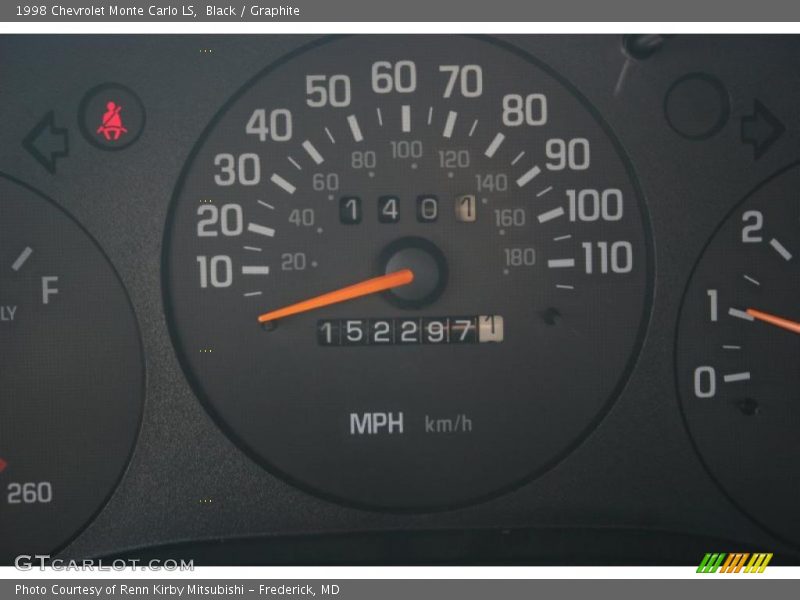 Black / Graphite 1998 Chevrolet Monte Carlo LS