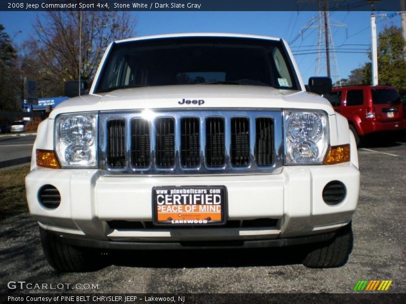 Stone White / Dark Slate Gray 2008 Jeep Commander Sport 4x4