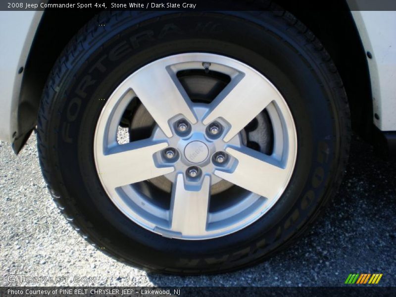 Stone White / Dark Slate Gray 2008 Jeep Commander Sport 4x4