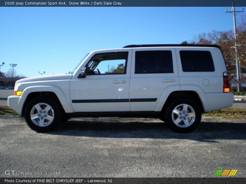 Stone White / Dark Slate Gray 2008 Jeep Commander Sport 4x4