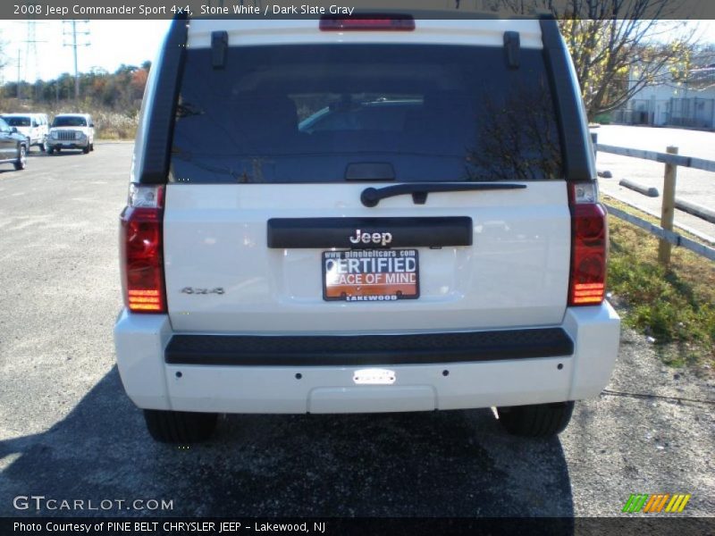 Stone White / Dark Slate Gray 2008 Jeep Commander Sport 4x4