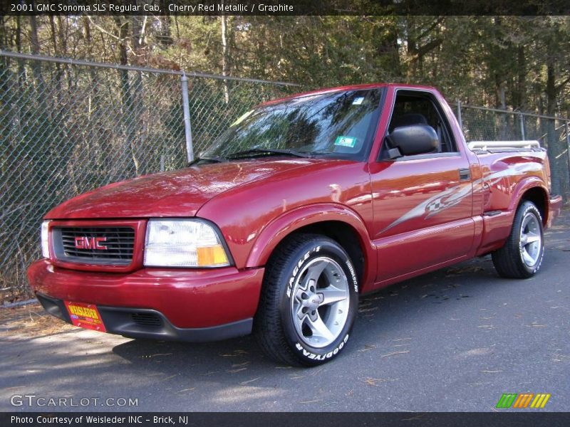 Cherry Red Metallic / Graphite 2001 GMC Sonoma SLS Regular Cab