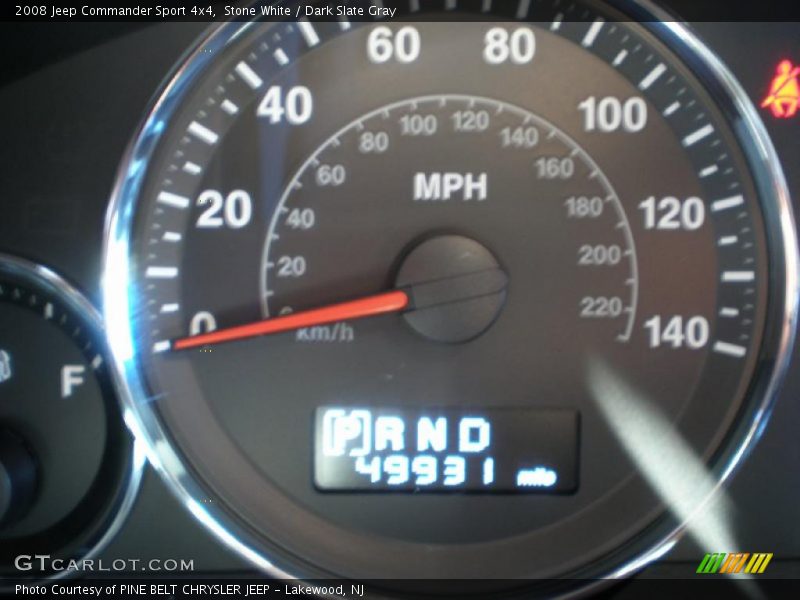 Stone White / Dark Slate Gray 2008 Jeep Commander Sport 4x4