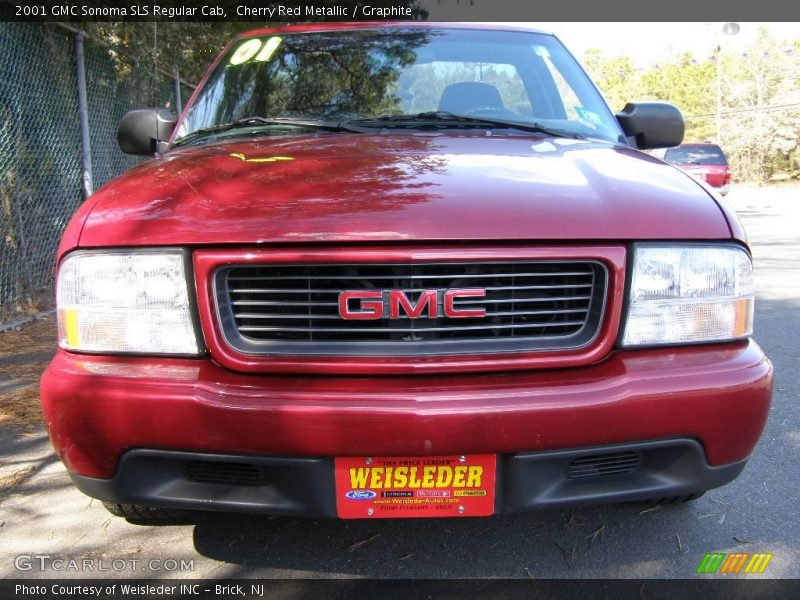 Cherry Red Metallic / Graphite 2001 GMC Sonoma SLS Regular Cab