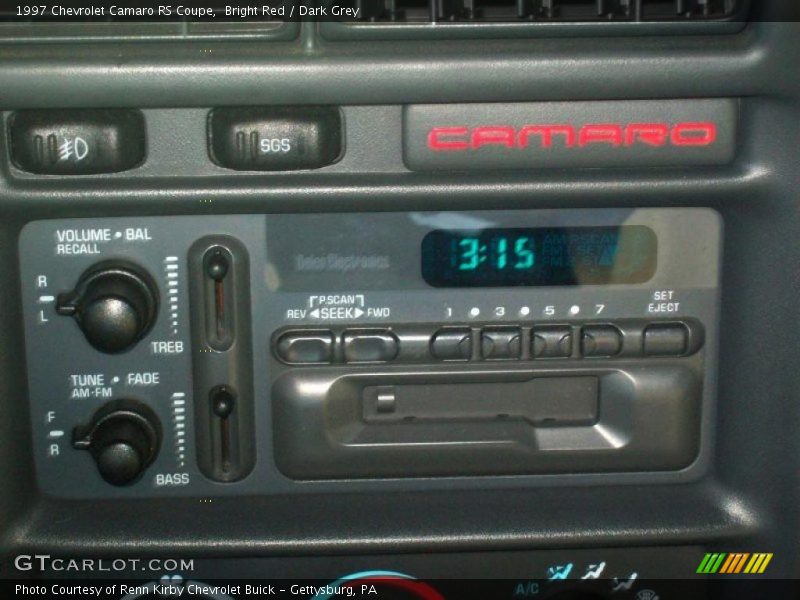 Controls of 1997 Camaro RS Coupe