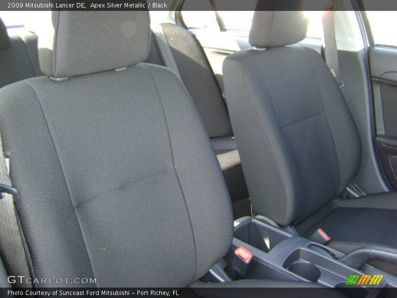 Apex Silver Metallic / Black 2009 Mitsubishi Lancer DE
