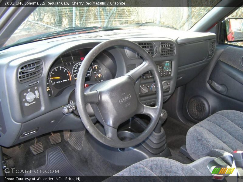 Cherry Red Metallic / Graphite 2001 GMC Sonoma SLS Regular Cab