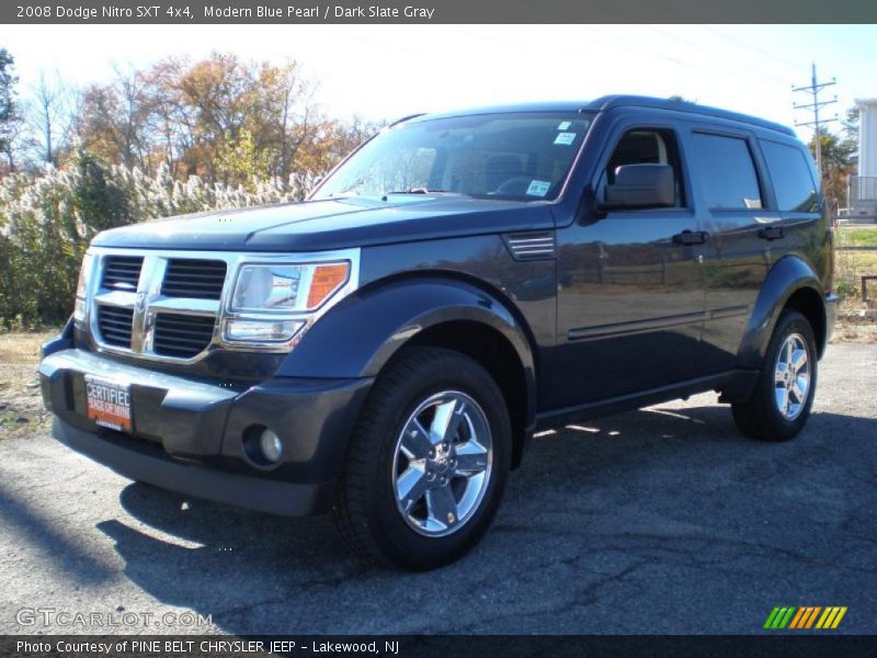 Modern Blue Pearl / Dark Slate Gray 2008 Dodge Nitro SXT 4x4
