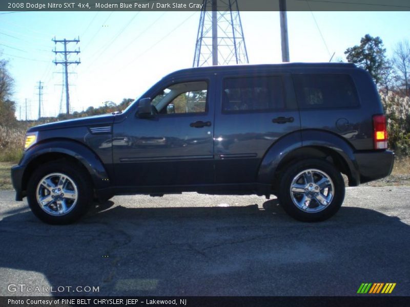 Modern Blue Pearl / Dark Slate Gray 2008 Dodge Nitro SXT 4x4