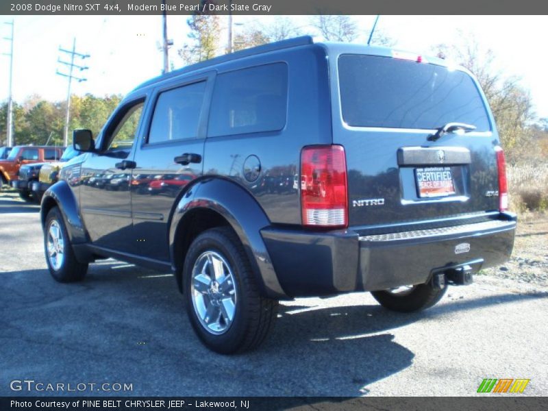 Modern Blue Pearl / Dark Slate Gray 2008 Dodge Nitro SXT 4x4