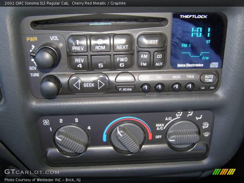Cherry Red Metallic / Graphite 2001 GMC Sonoma SLS Regular Cab