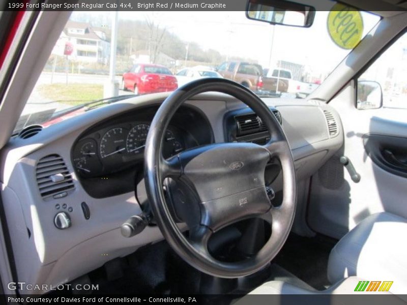 Bright Red / Medium Graphite 1999 Ford Ranger Sport Regular Cab 4x4