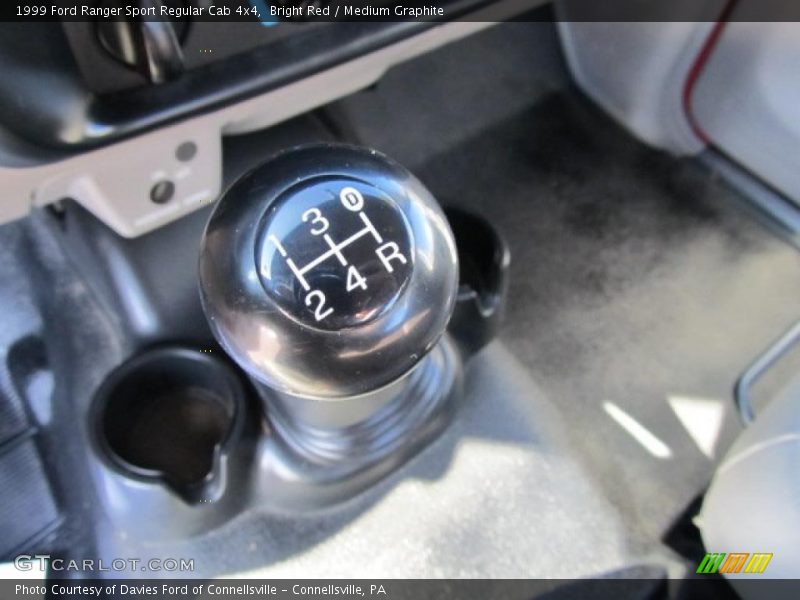 Bright Red / Medium Graphite 1999 Ford Ranger Sport Regular Cab 4x4