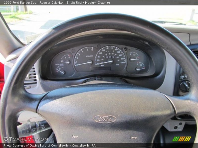 Bright Red / Medium Graphite 1999 Ford Ranger Sport Regular Cab 4x4