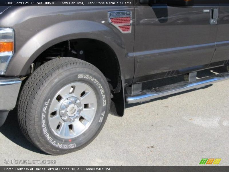 Dark Stone Metallic / Camel 2008 Ford F250 Super Duty XLT Crew Cab 4x4