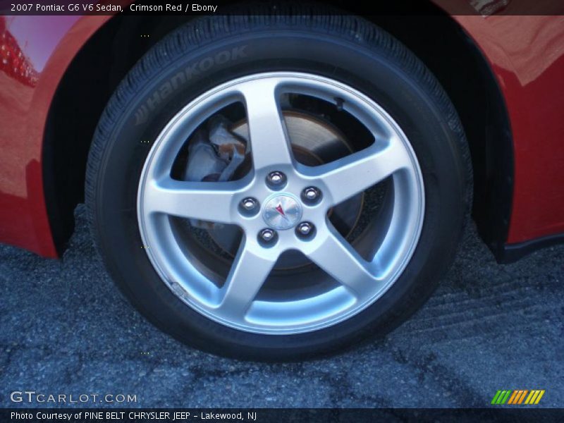 Crimson Red / Ebony 2007 Pontiac G6 V6 Sedan
